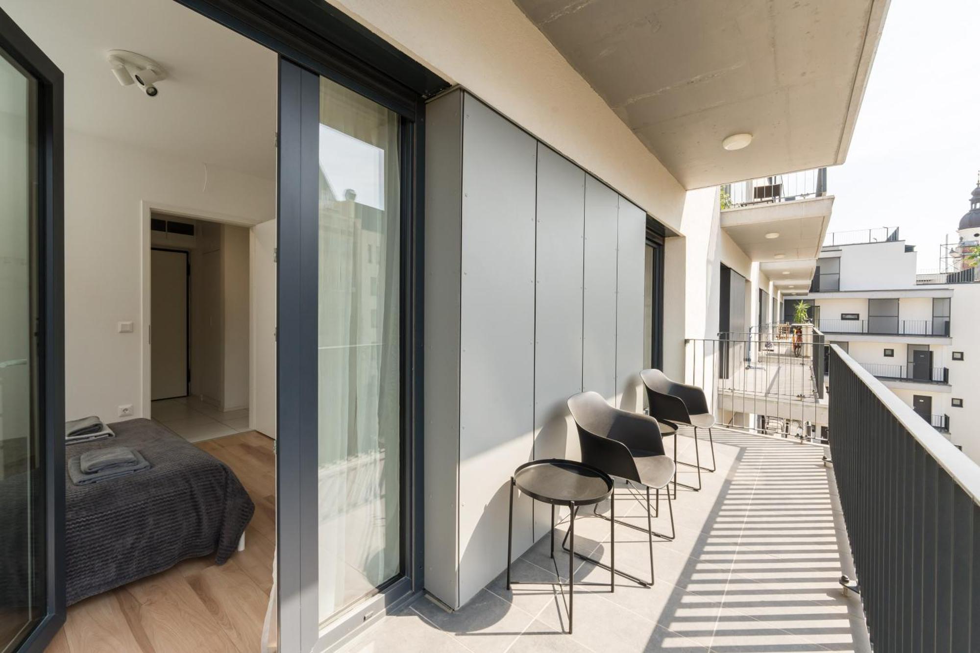 Brand New Modern Apartment-2 Rooms-Balcony-Garage Budapest Exteriör bild